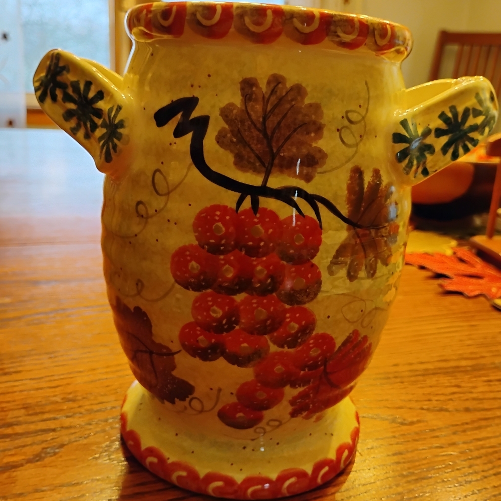 Ceramic Painted Vase by Nantucket Home